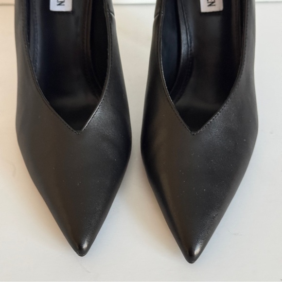 Steve Madden Sedona Stiletto Heel Pump Black Leather Size 8.5M - Picture 5 of 11